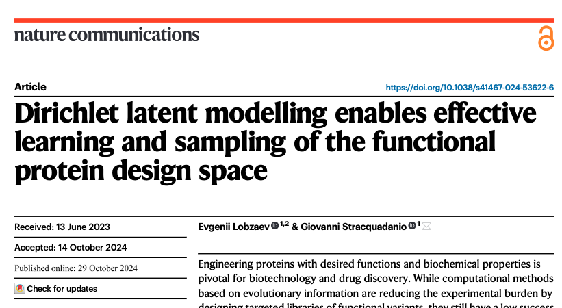 Dirichlet latent modelling enables effective learning and sampling of the functional protein design space